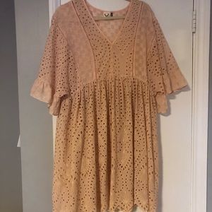 Anthropologie Blush Dress